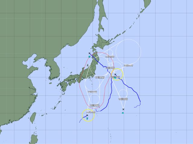 気象庁予想図